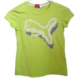 Puma Girl's T-shirt Short Sleeve. Sz M 8.